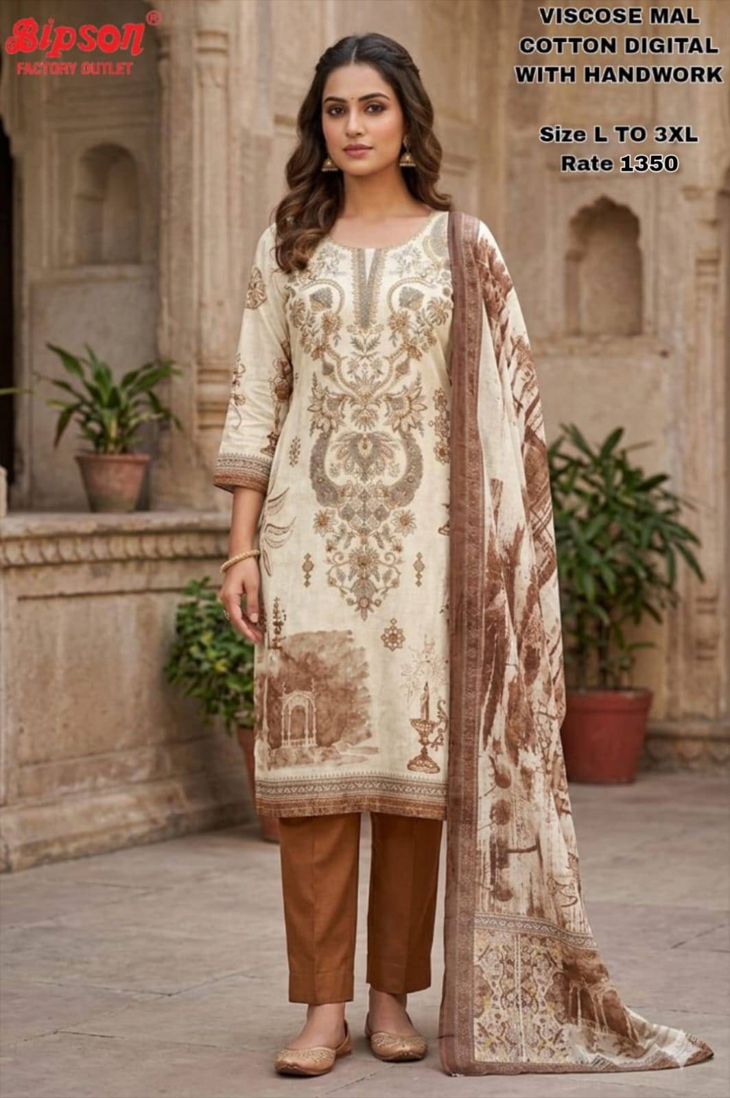 COTTON Collection By BIPSON PRINTS Stylish Beautiful Colourful Pure Viscose Mal Cotton Dresses At Wholesale Price